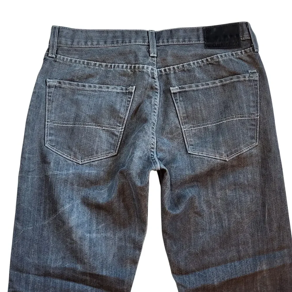 Denizen Levis Mens Tapered Fit Jeans Size 32 X 32 Gray Mid Rise